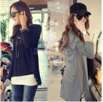Blusa suelta manga larga
